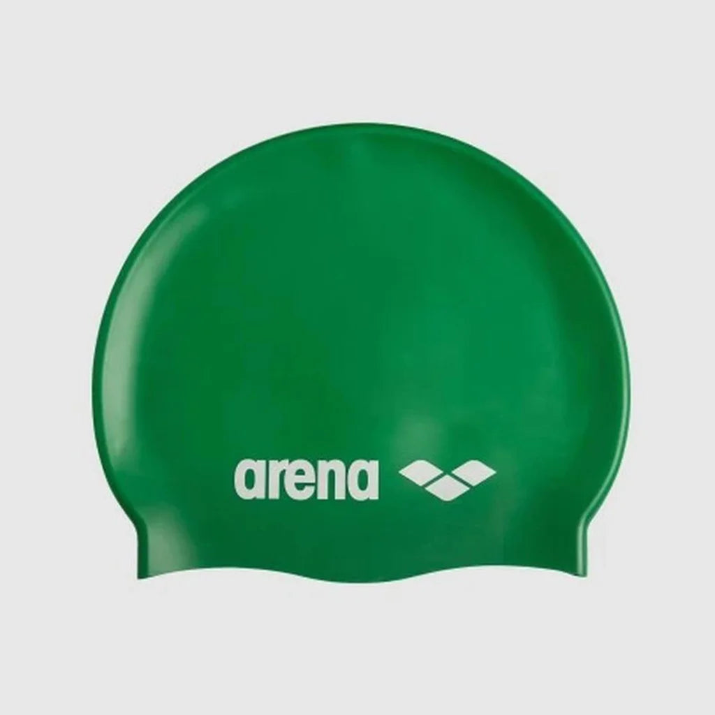 ARENA CLASSIC SILICONE ADULTS SWIMMING CAP GREEN