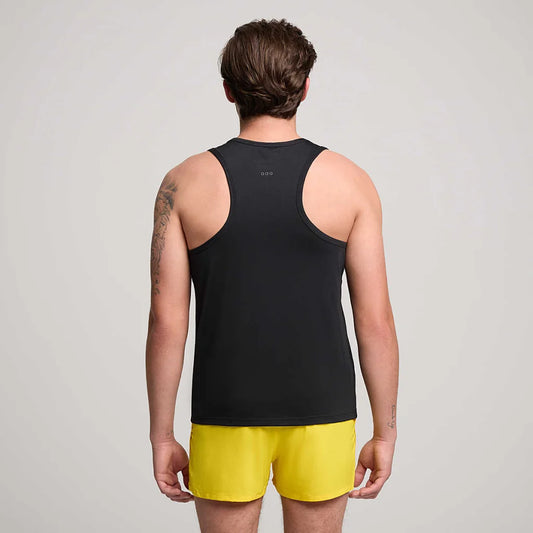 SAUCONY STOPWATCH SINGLET MEN'S SLEEVELESS BK