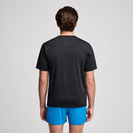 SAUCONY STOPWATCH MEN'S T-SHIRT BLACK