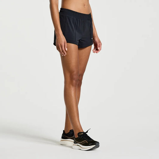 SAUCONY OUTPACE 3" WOMEN'S SHORTS BK
