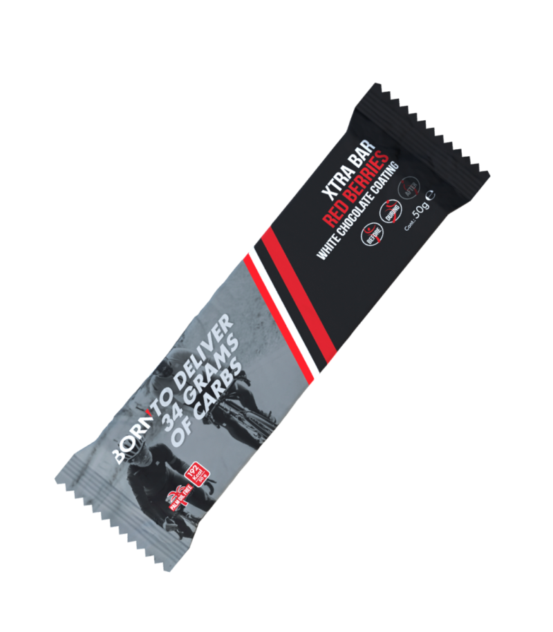 XTRA BAR - RED BERRIES WHITE CHOCOLATE COATING