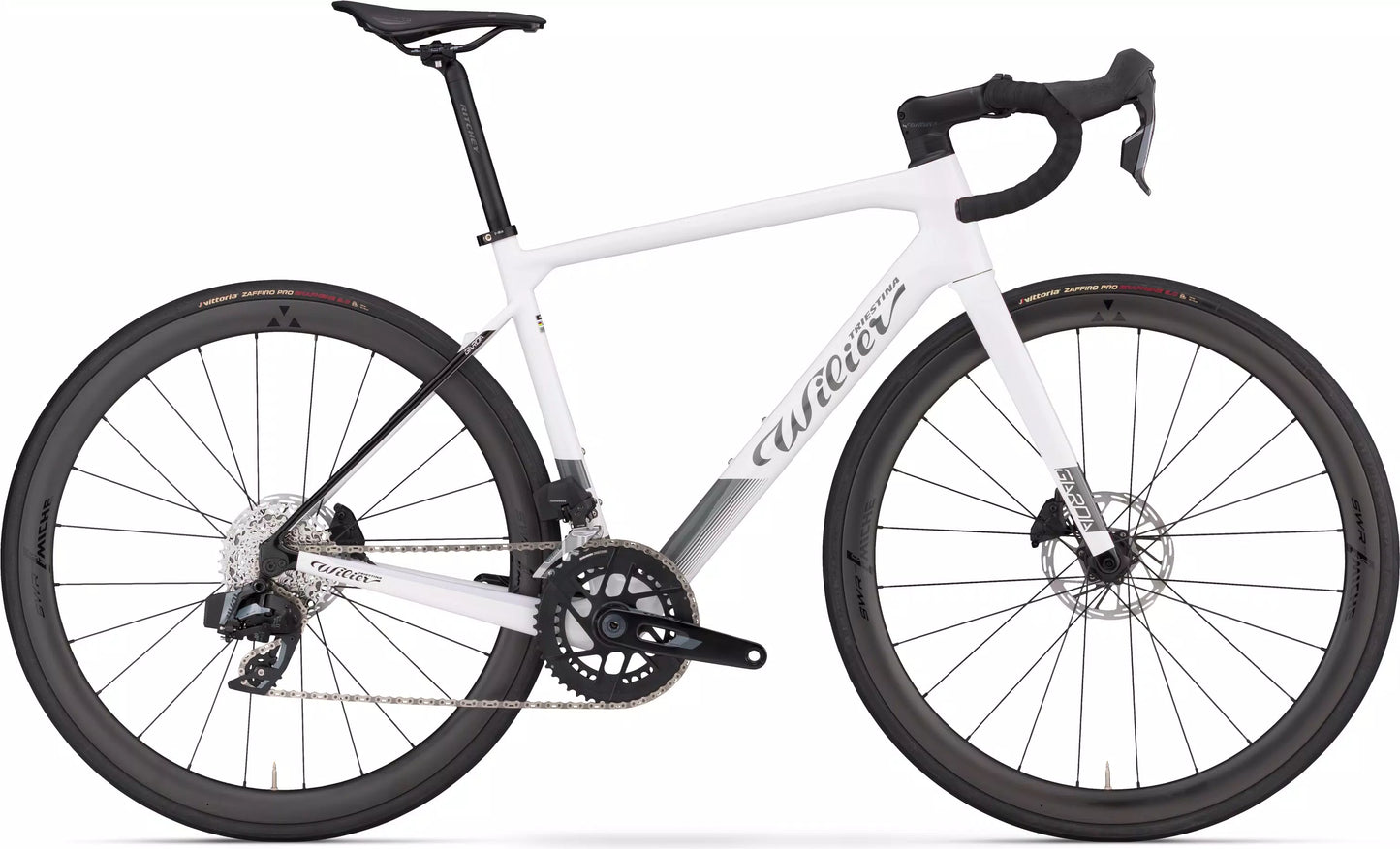 WILIER GARDA + STEMMA S2 WHITE BLACK GLOSSY