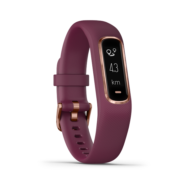 GARMIN VIVOSMART 4 - ROSE GOLD WITH BERRY BAND (S-M)