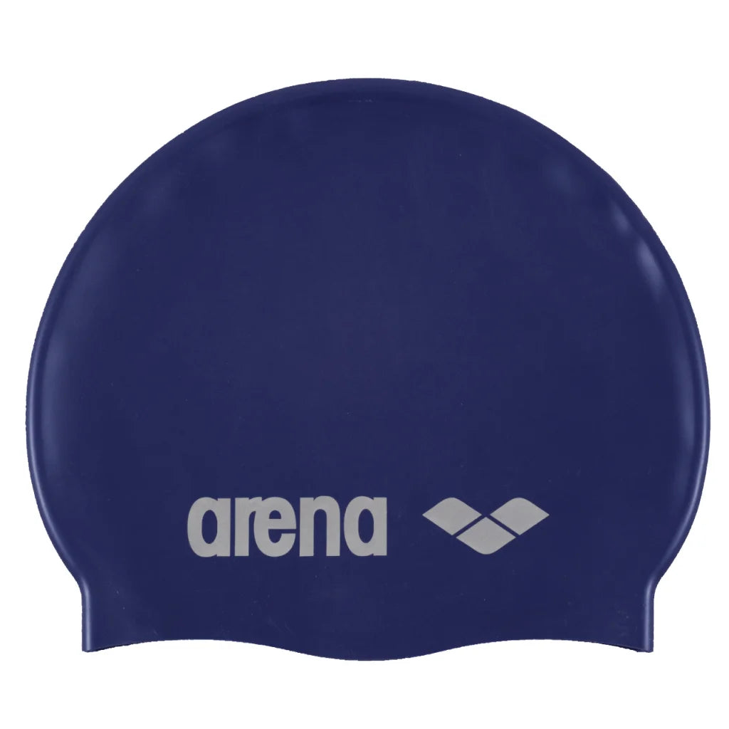 ARENA CLASSIC SILICONE ADULTS SWIMMING CAP DENIM-SILVER