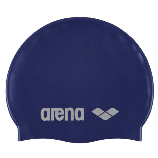 ARENA CLASSIC SILICONE ADULTS SWIMMING CAP DENIM-SILVER