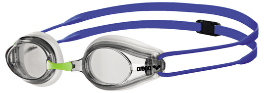 ARENA TRACKS RACING GOGGLES - WHITE CLEAR BLUE