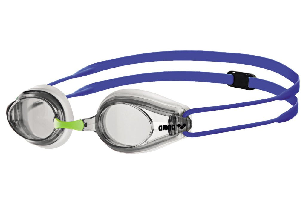 ARENA TRACKS RACING GOGGLES - WHITE CLEAR BLUE