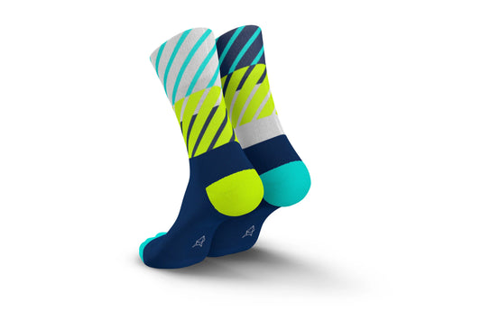 INCYLENCE RUNNING DIAGONALS NAVY CANARY