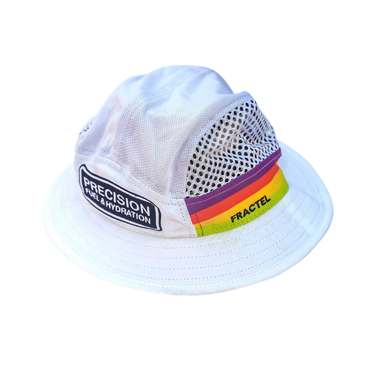 PRECISION FUEL & HYDRATION BUCKET HAT (WHITE)
