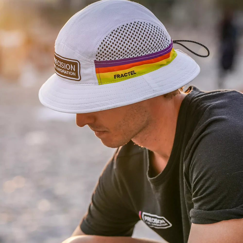 PRECISION FUEL & HYDRATION BUCKET HAT (WHITE)