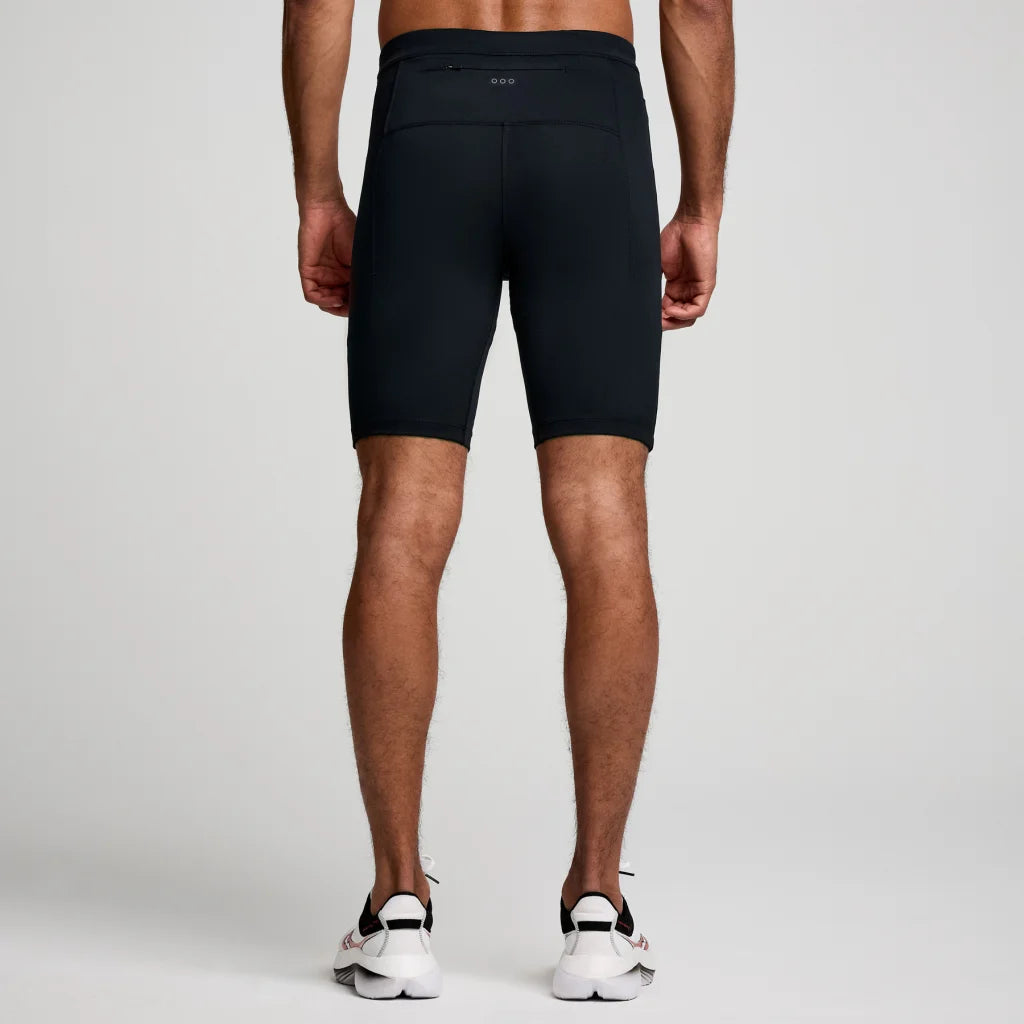 SAUCONY FORTIFY LINED HALF TIGHT MEN'S TIGHT BK