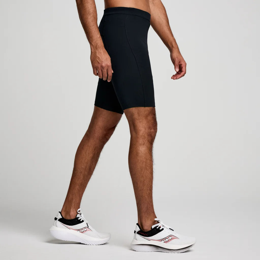 SAUCONY FORTIFY LINED HALF TIGHT MEN'S TIGHT BK