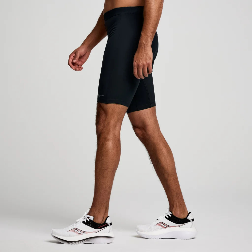 SAUCONY FORTIFY LINED HALF TIGHT MEN'S TIGHT BK