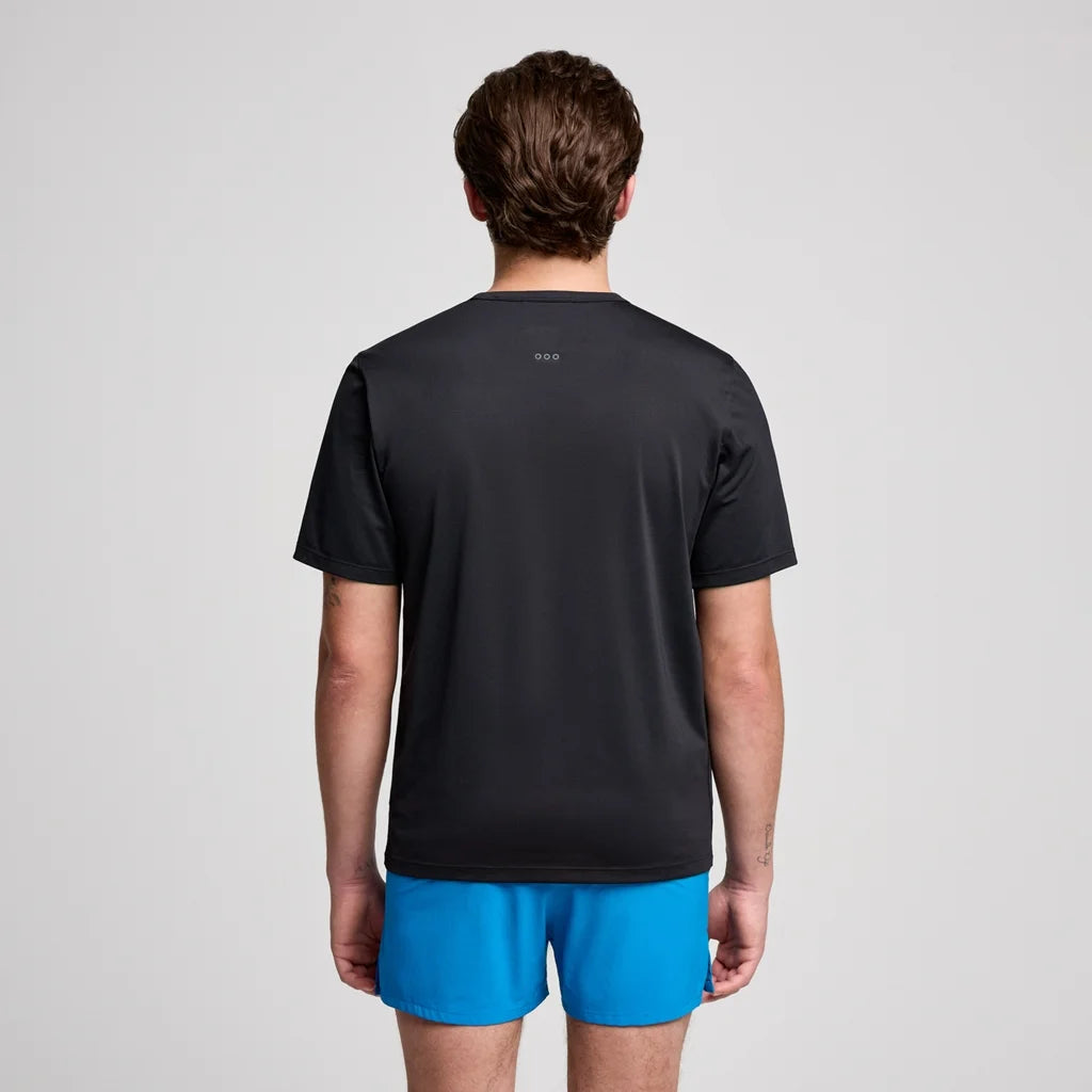 SAUCONY STOPWATCH MEN'S T-SHIRT BLACK