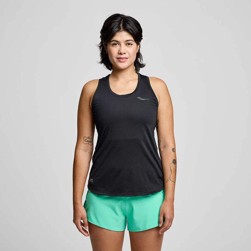 SAUCONY STOPWATCH SINGLET WOMEN'S SLEEVELESS BK