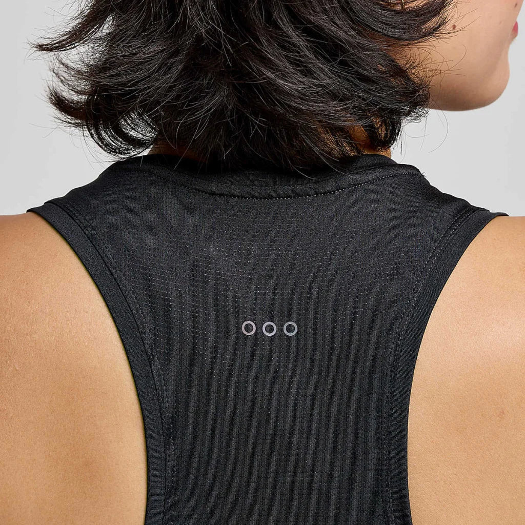 SAUCONY STOPWATCH SINGLET WOMEN'S SLEEVELESS BK