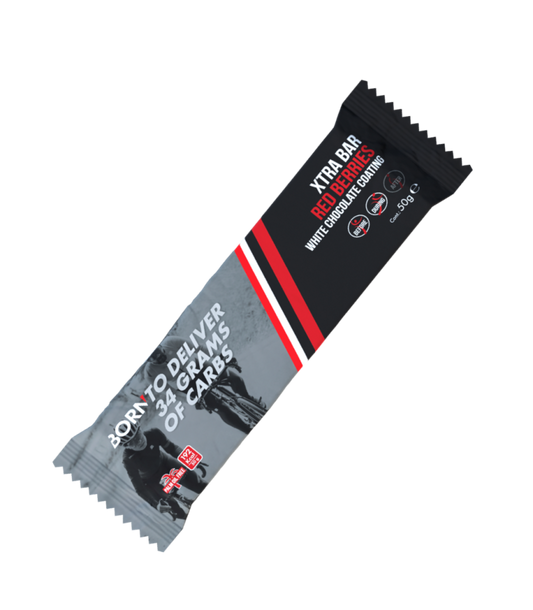 XTRA BAR - RED BERRIES WHITE CHOCOLATE COATING