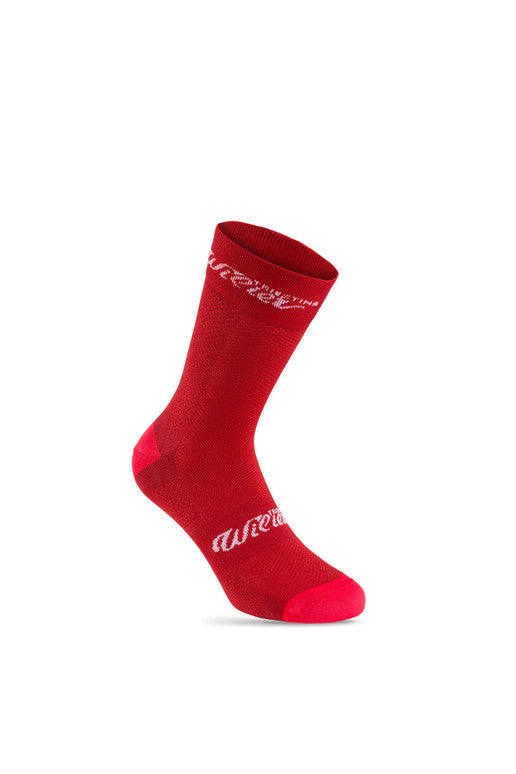 WILIER AURORA 18 SOCKS - CHERRY/RED